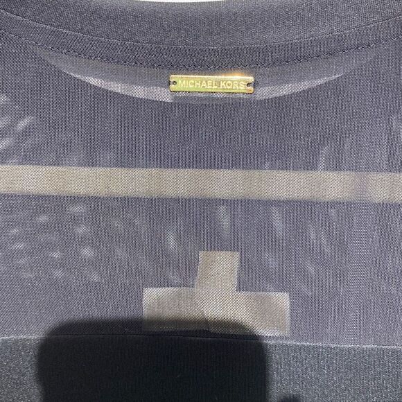 Michael Michael Kors Women's Mesh Short Sleeve Sheath Dress Black Size XS NWT - Picture 8 of 9